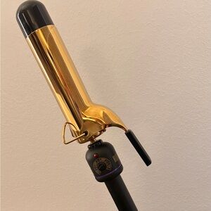 Hot Tools Pro Signature 1-1/2" Gold Curling Iron, 24k Gold and Black